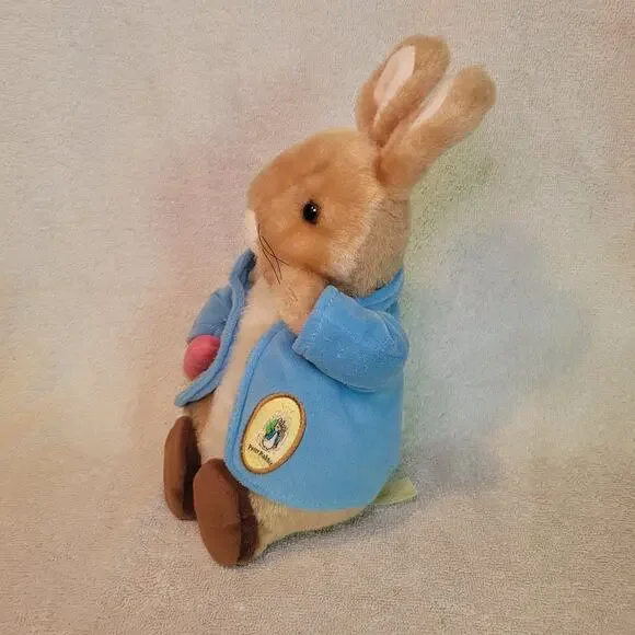 Original Classic Peter Rabbit Beatrix Potter Plush Stuffed Toy Vest Carrot 12” - Picture 2 of 7